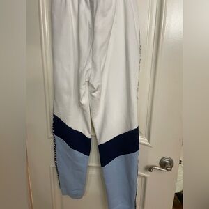 Lacoste White and Blue Sweatpants